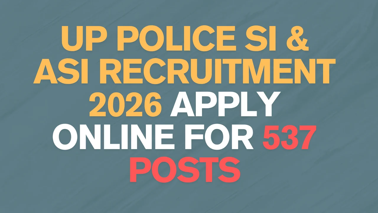 UP Police SI ASI Recruitment 2026 Notification PDF” “UPPRPB SI Confidential ASI Clerk Vacancy 2026” “UP Police ASI Accounts Eligibility Criteria” “UP Police SI ASI Online Form 2026 Apply Link”